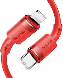 Joyroom S-1224N9 USB-C zu Lightning Kabel 20W Rot 1.2m