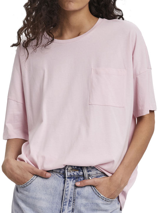 Vero Moda Γυναικείο Oversized T-shirt Ροζ