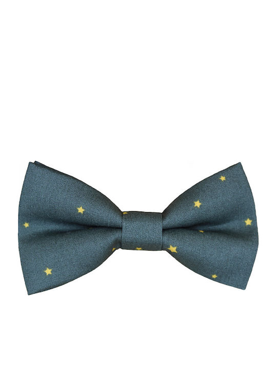 JFashion Handmade Bow Tie Green Stars