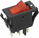 DM Pro Διακόπτης ON-OFF 250V/125V 15A Κόκκινο