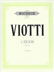 Edition Peters Viotti - 3 Duos Op.29 Sheet Music for Violin