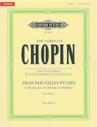 Edition Peters Chopin - Trois Nouvelles Études pentru Pian (Chopin complet)