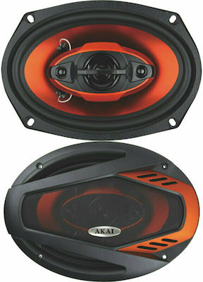 Akai Car Speaker Set AS-694TH 6x9" with 150W RMS (4 Way)