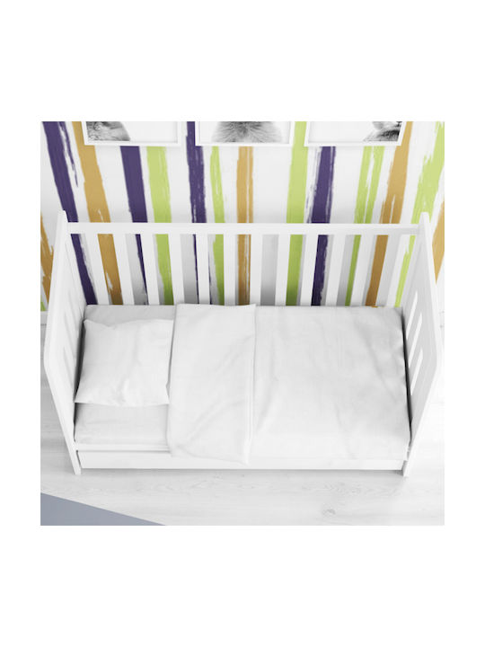 Dimcol Solid Baby Bettlaken Baumwolle 80x110cm