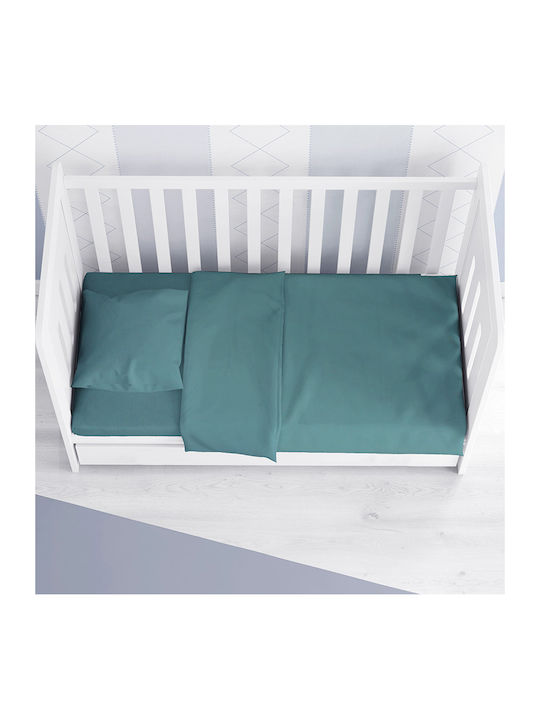 Dimcol Duvet Crib Cotton Solid Petrol 494 120x160cm