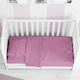 Dimcol Duvet Crib Cotton Solid Lilac 120x160cm
