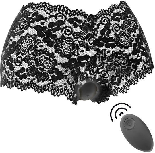 Dream Love Black & Silver Zara Κλειτοριδικός Δονητής με Απομακρυσμένο Έλεγχο Remote Control Vibrating Panty Μαύρος