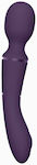 Vive Nami Vibrator Massage Wand, Attachments & Pulsewave Purple 22cm Purple