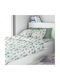 Dimcol Kids Duvet Single Reach the Stars Green 160x240cm