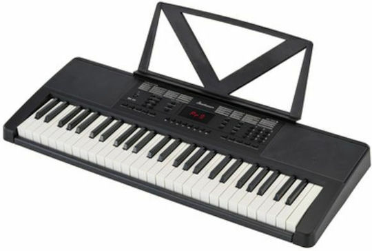 Startone Tastatur BK-54 mit 54 Tasten Standard Berührung mit Notenständer Schwarz