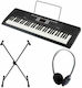 Startone Tastatur BK-61 Set mit 61 Tasten Standard Berührung Schwarz