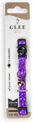 Glee Fishbone Cat Collar with Bell Purple 10mm x 20-30cm 89205