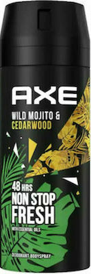 Axe Wild Mojito & Cedarwood Non Stop Fresh Deodorant 48h sub formă de Spray 150ml