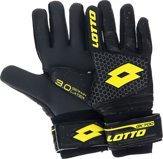Lotto GK 700 II Goalkeeper Gloves Adults Black
