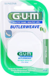 GUM Butlerweave Waxed Dental Floss with Mint Flavour 55m