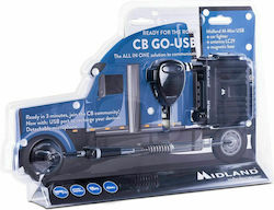 Midland CB Go USB CB de Mașină 4W fără Ecran Set 1buc