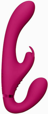 Vive Suki Strapless Strap On with Dildo with Vibration Pink