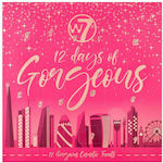 W7 Cosmetics 12 Days Of Gorgeous Σετ Μακιγιάζ Advent Calendar για Πρόσωπο, Μάτια & Χείλη 12τμχ
