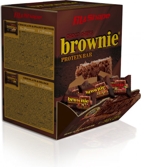 Fit & Shape Choco Chef's Brownie Riegel Protein mit Geschmack Multiflavoured 30x20gr