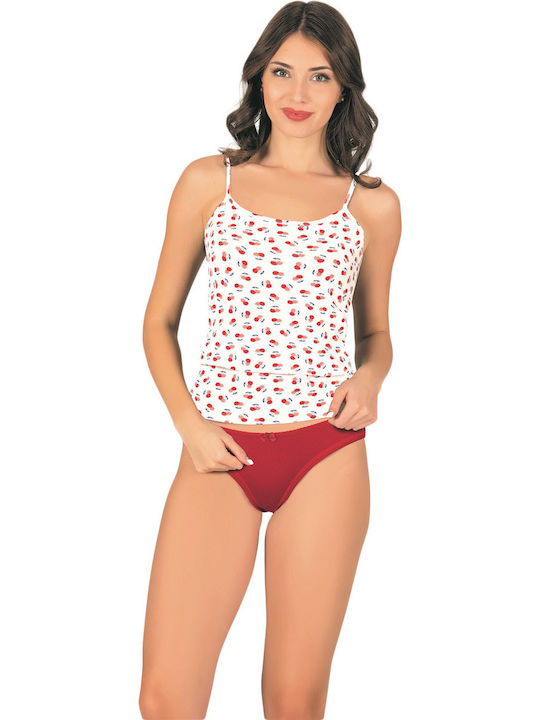 Namaldi Underwear Set with Undershirt & Brazil Cherry