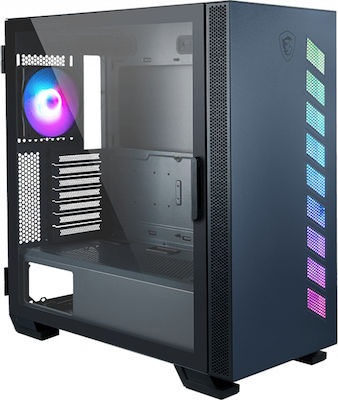 MSI MAG Vampiric 300R Jocuri Middle Tower Cutie de calculator cu iluminare RGB Albastru