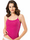Women's Cotton T-Shirt with Spaghetti Strap Fuchsia