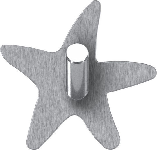 Kleine Wolke Star Haken Badezimmer Einzeln Aufkleber 6.5x6.5cm Silber Kleine Wolke Star Haken Badezimmer Einzeln Aufkleber 6.5x6.5cm Silber