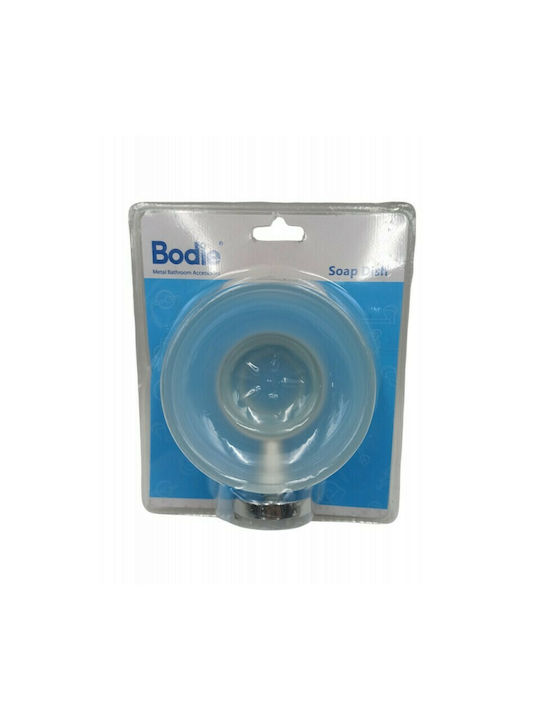 BD1904 Glass Soap Dish Wall Mounted with Suction Cup Transparent