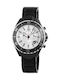 Men's Watch Chronograph Battery with Black Metal Strap