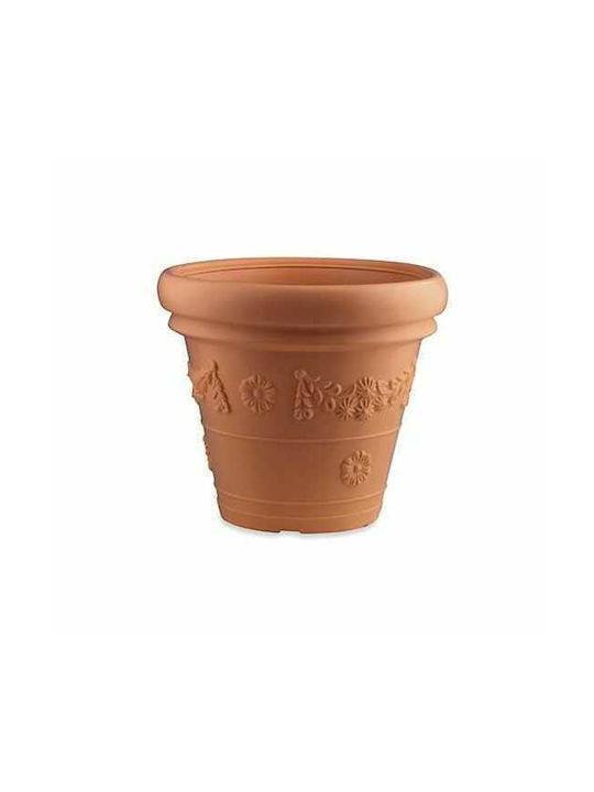 Viosarp Festonato Flower Pot In Orange Colour 40x36cm