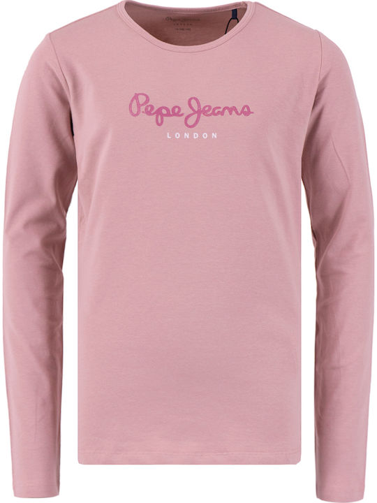 Pepe Jeans Kids' Shirt Long Sleeve Pink Hana Gl...