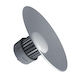 GloboStar Commercial Bell Light 150W Cool White 14400lm with Built-in LED Silver Ø45xH29cm