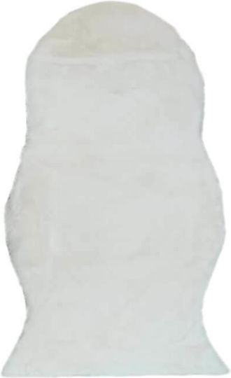 TnS Χαλί Ορθογώνιο Λευκό 60x90cm