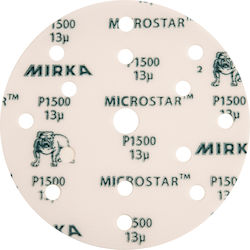 Mirka MicroStar Φύλλο Λείανσης Έκκεντρου Τριβείου K1200 με 15 Τρύπες 150x150mm Mirka MicroStar Φύλλο Λείανσης Έκκεντρου Τριβείου K1200 με 15 Τρύπες 150x150mm