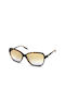 Mila ZB Women's Sunglasses with Brown Tartaruga Plastic Frame and Yellow Lens MZ501S04