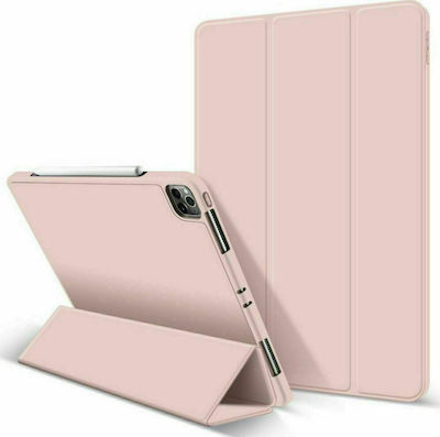 iNOS Smart Flip Cover Δερματίνης Ροζ (iPad Pro 2021 11")