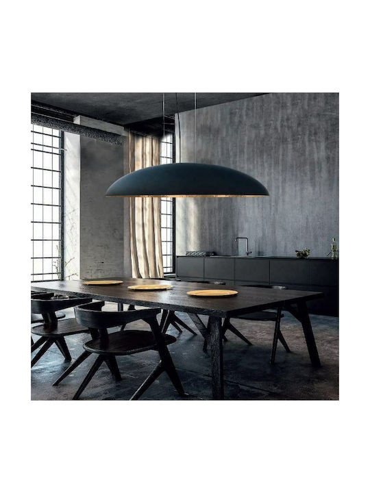 Nowodvorski Canoe Pendant Light Black Bell for 5 Bulbs E27 117x28x250cm