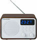 Blaupunkt PP7BT Tabletop Radio Rechargeable with Bluetooth and USB Brown