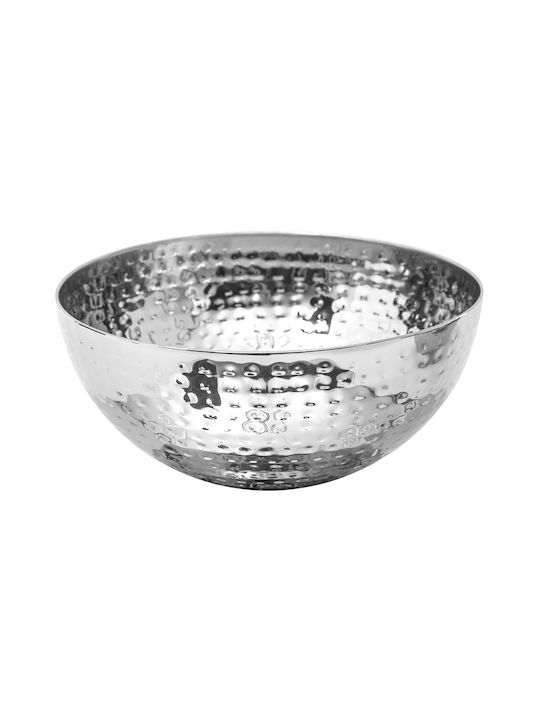 Salad Bowl Inox Silver 29x29cm 1pcs