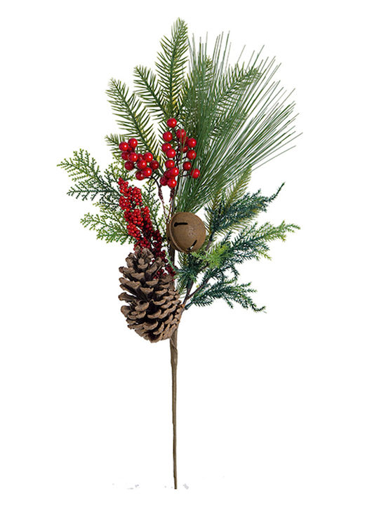 Zaros Crăciun Decorativ Sucursala Lungime 68cm. Amestec de nuci de pin și fructe de pădure