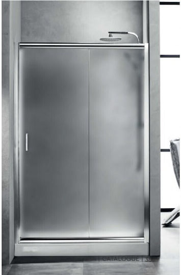 Tema Shower Screen for Shower with Sliding Door 100x180cm Fabric
