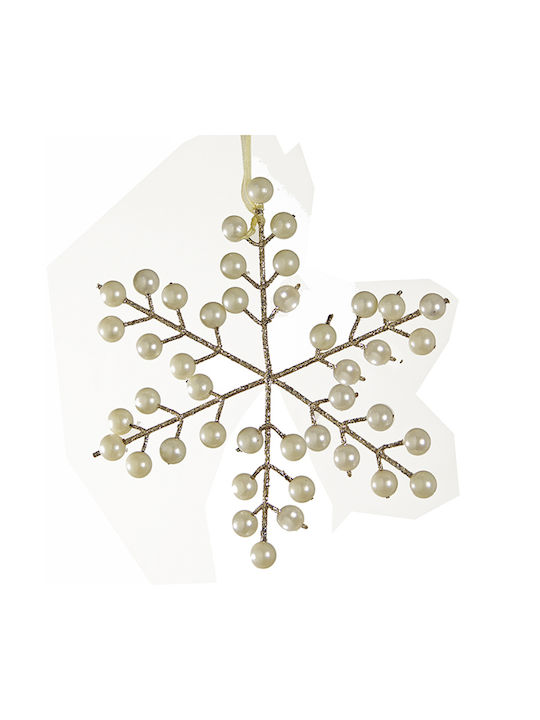 Zaros Christmas Snowflake Ornament White 20x20cm