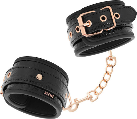 Dream Love BegMe Black Edition Premium Ankle Cuffs Handcuffs Black