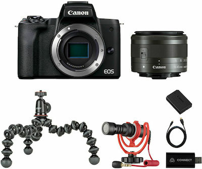Canon Spiegellose Kamera EOS M50 Mark II Crop Frame Streaming-Kit