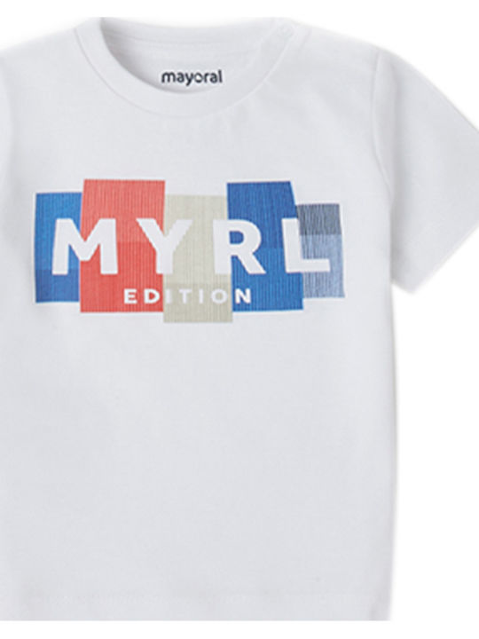 Mayoral Παιδικό T-shirt Λευκό
