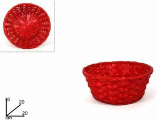 Due esse Coș de Paște în culoarea Red