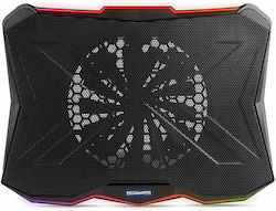 NOX Hummer Pro Stand Cooling Pad για Laptop έως 17.3" με 1 Ανεμιστήρα και Φωτισμό