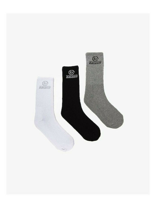 Basehit Men's Solid Color Socks Black / Grey / ...