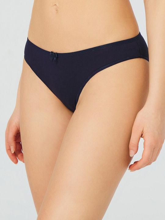 Βαμβακερό Γυναικείο Slip Navy Μπλε