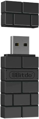 8Bitdo Wireless USB Adapter 2 για PC / Xbox One / Switch / PS5 / Android / iOS σε Μαύρο χρώμα